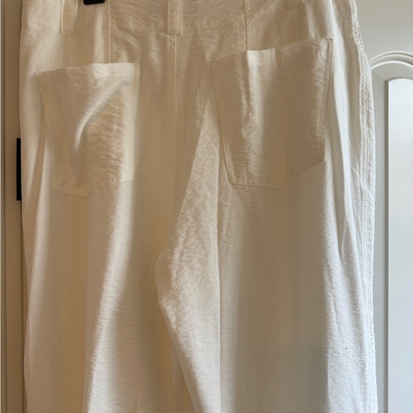 DKNY High Waisted Crinkle Texture Pants NEW - Picture 7 of 9